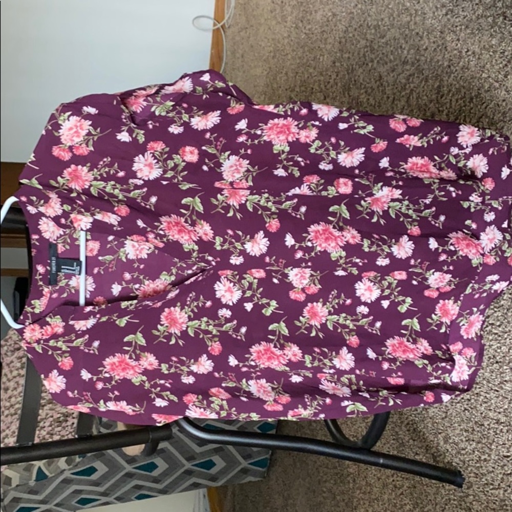 Purple flower shirt